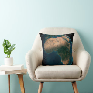 Coussin Terre Pleine De L'Espace Au-Dessus Du Continent Af