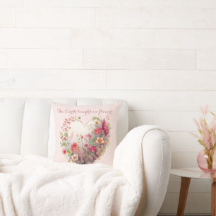 Coussin Terre Rit Dans Les Fleurs-Coeur De Fleurs Sauvages
