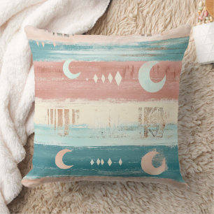 Coussin Terre Tribale Ton Celeste Rayure - Astrologie