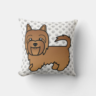 Coussin Terrier Australien Rouge Chien de Dessin Animé Mig