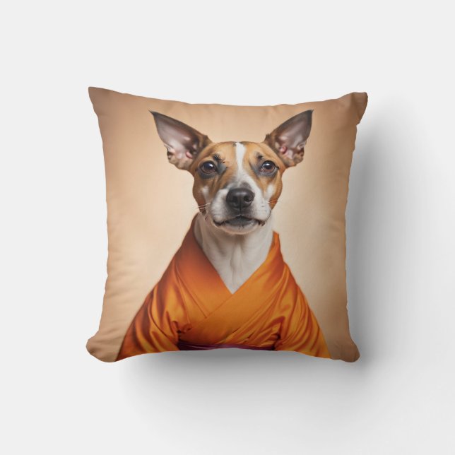 Coussin Terrier brésilien bouddhiste (Recto)