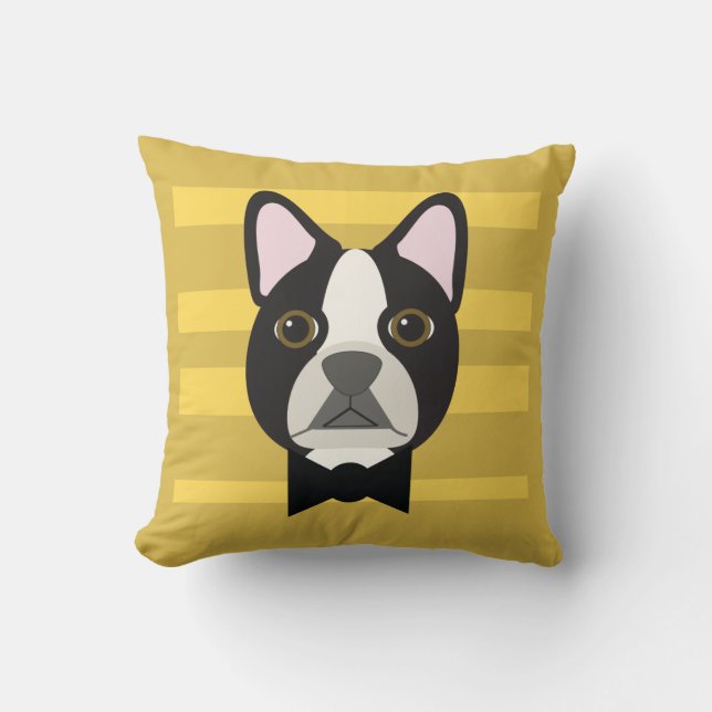 Coussin Terrier de Boston (Recto)