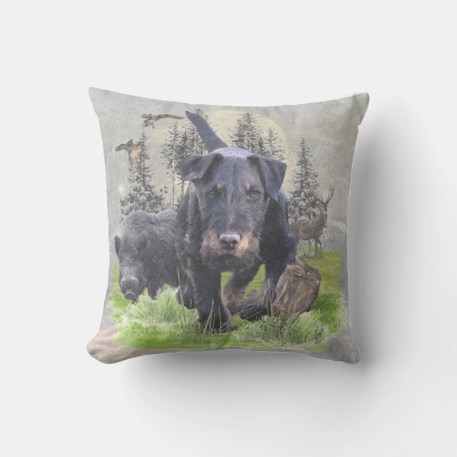 Coussin Terrier de chasse allemand (Jagdterrier) (Recto)