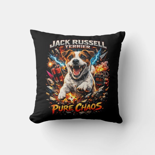 Coussin Terrier Jack Russell (Recto)