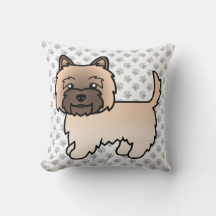Coussin Tervueren Cairn Terrier Chien de Dessin Animé Mign