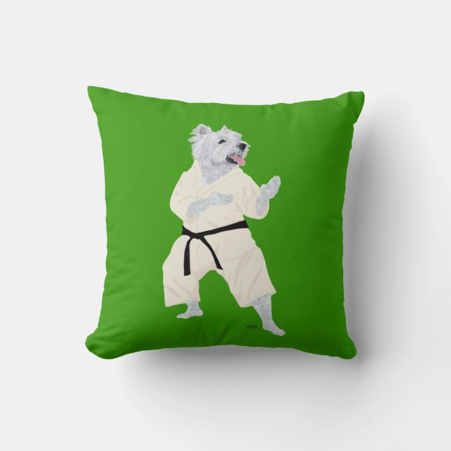 Coussin Tervueren Karate ! (Recto)