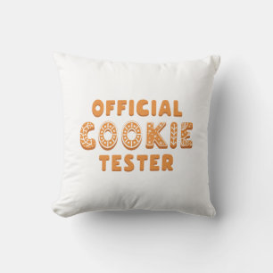 Coussin Testeur officiel de cookies