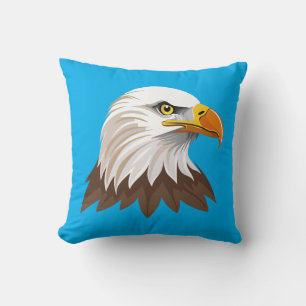Coussin Tête d'aigle américain