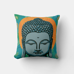 Coussin Tête de bouddha zen