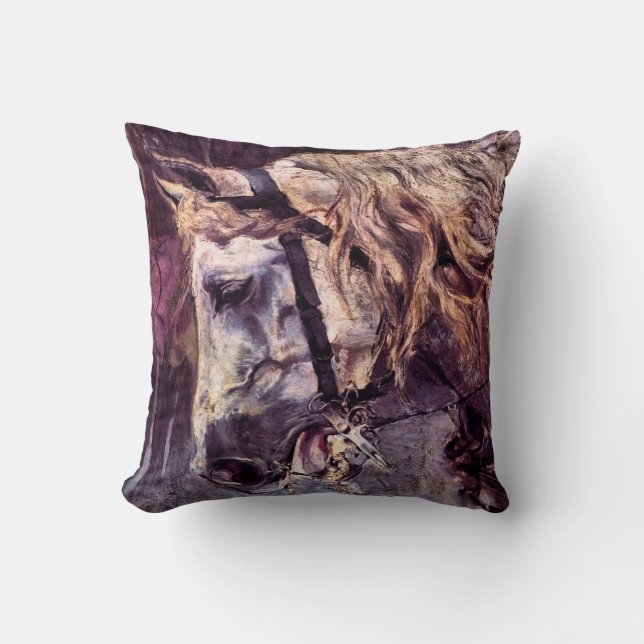 Coussin Tête de cheval par Giovanni Boldini, Art ancien (Recto)