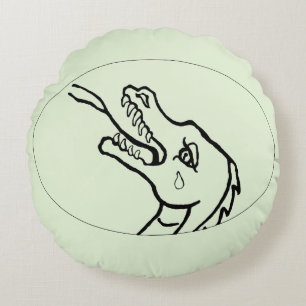 Coussin - tête de dragon à la couleur