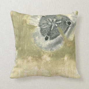 Coussin Tête de fleurs Abstraite de texture laquée