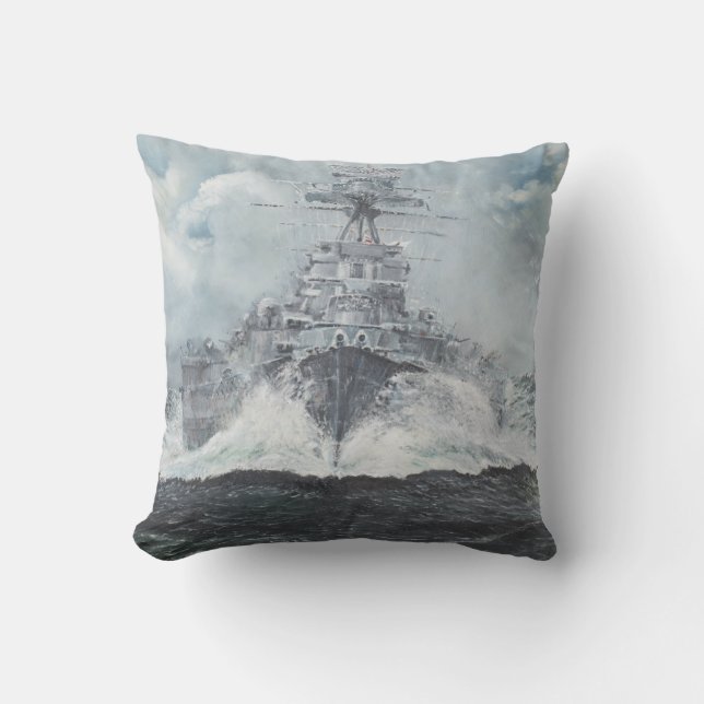 Coussin Têtes de capot pour Bismarck 23rdMay 1941. 2014 (Recto)
