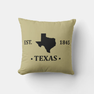 Coussin Texas carte noir l'état étoile seule