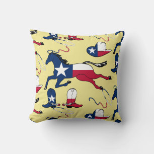 Coussin Texas Cowboy Boots Casquette Horloge sur N'IMPORTE