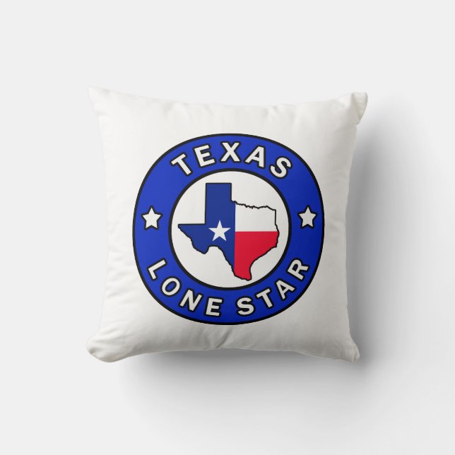 Coussin Texas Lone Star (Recto)