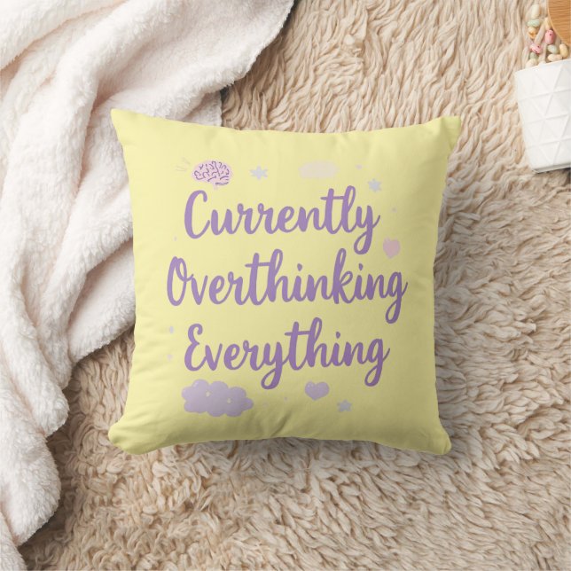 Coussin Texte d'art identifiable pour les moments de réfle (Couverture)