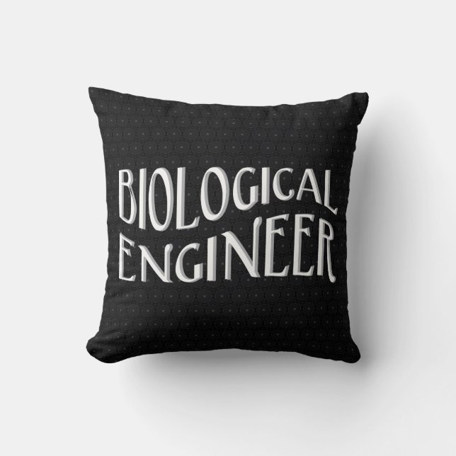 Coussin Texte de l'ingénieur biologique (Recto)
