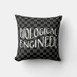 Coussin Texte de l'ingénieur biologique