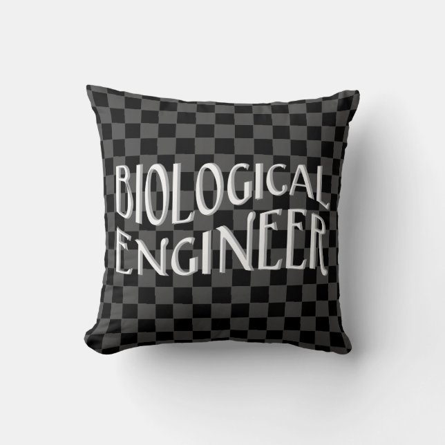 Coussin Texte de l'ingénieur biologique (Recto)
