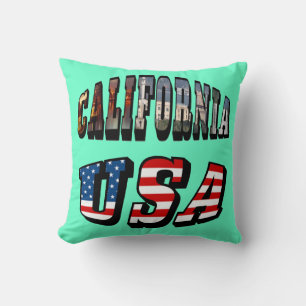 Coussin Texte du drapeau de la Californie