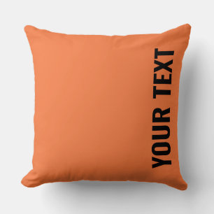 Coussin Texte Personnalisable Athletic Orange Double Côté