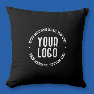 Coussin Texte personnalisable & Votre logo ou image téléch