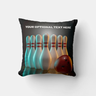 Coussin Texte personnalisé Bowling Strike
