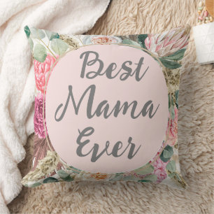 Coussin Texte personnalisé Meilleure maman jamais l Mignon