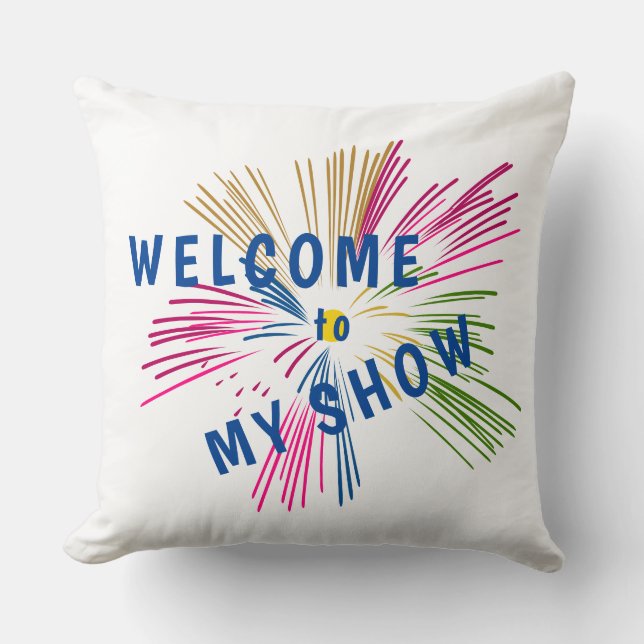 Coussin Textes sur Fireworks (Recto)