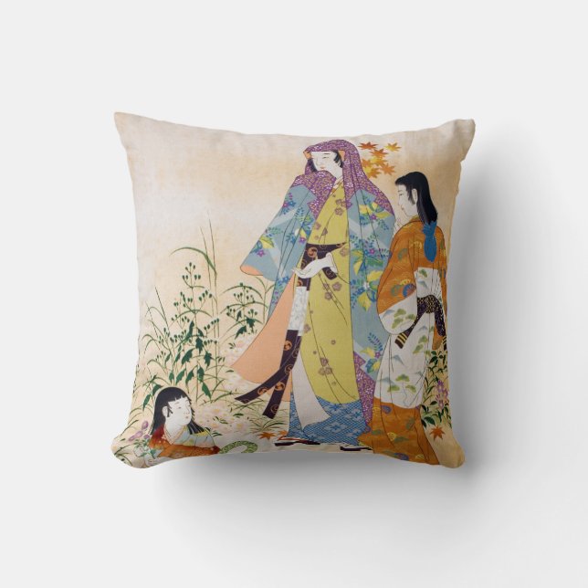 Coussin Textile japonais vintage (Recto)