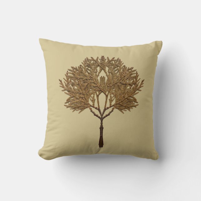 Coussin Textural Treasures of Winter on a Pillow - D1 (Recto)
