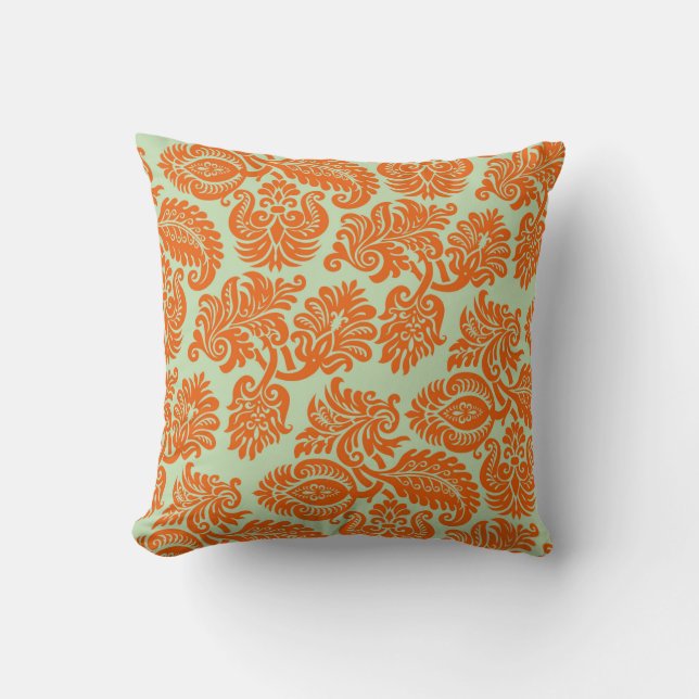 Coussin Texture arrière - plan orange transparente (Recto)