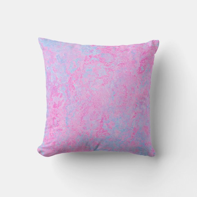 Coussin texture Arrière - plan rose bleu clair (Recto)