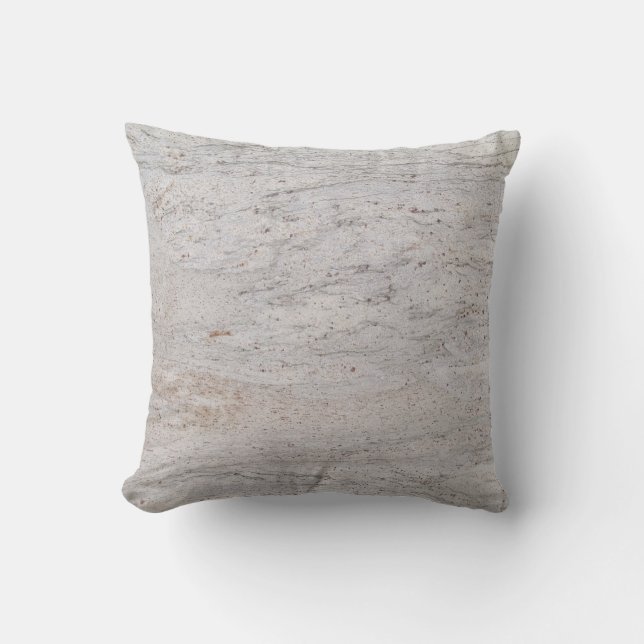 Coussin texturé blanc en marbre (Recto)