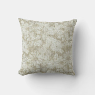 Coussin Texture crémeuse veloutée de marguerite florale