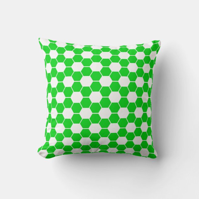 Coussin Texture de ballon de football inversée (Recto)