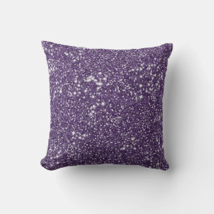 Coussin Texture de brillant violet faux aspect