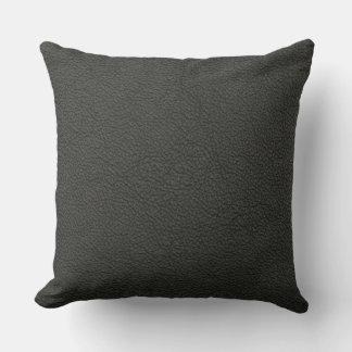 Coussin Texture de cuir cognac vintage usé