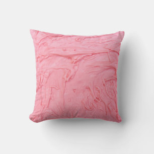 Coussin Texture de glace à la fraise rose