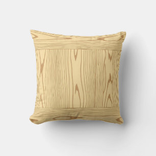 Coussin Texture de grain de bois de chêne clair minimalist
