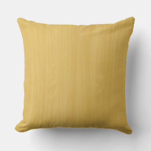 Coussin Texture de grain de bois doré