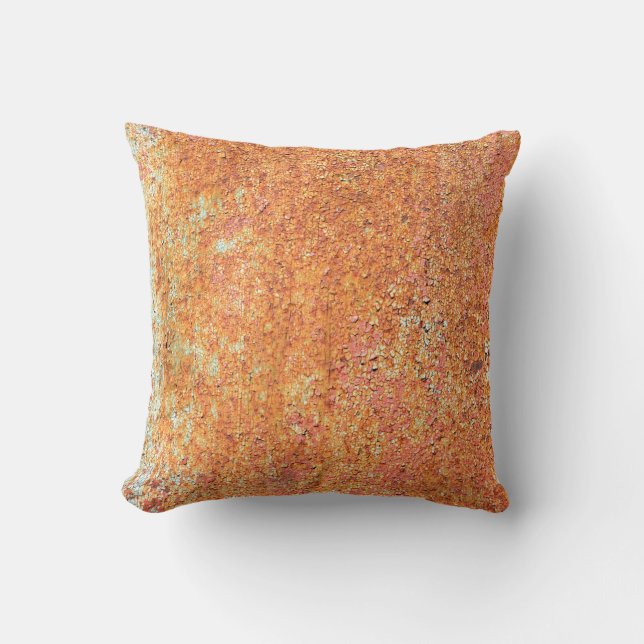 Coussin Texture de l'ancien métalabstrait peint, l'âge, an (Recto)