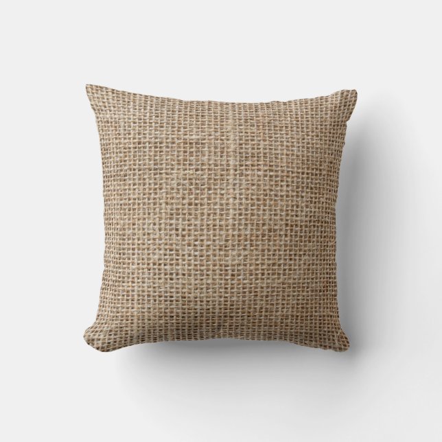 Coussin Texture de lin brut (Recto)