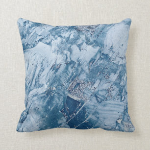 Coussin Texture de marbre bleu
