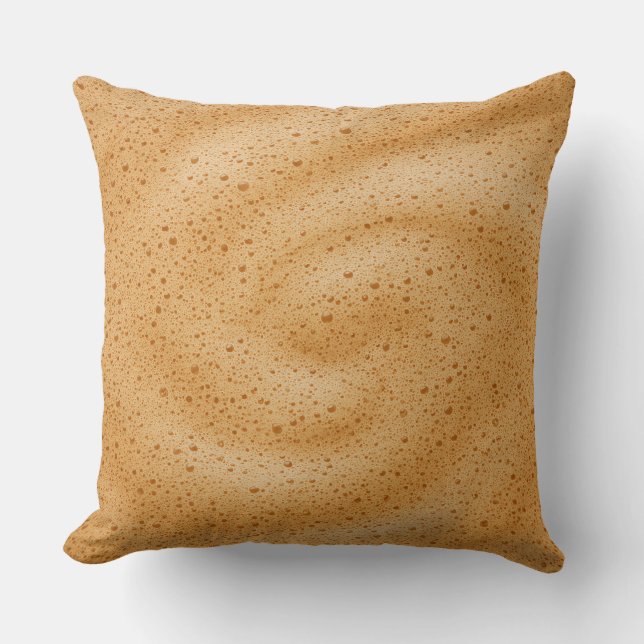 Coussin Texture de mousse de café  (Recto)