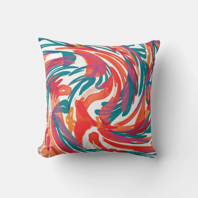 Coussin texture de peinture Abstraite. Papier peint d'art. (Recto)