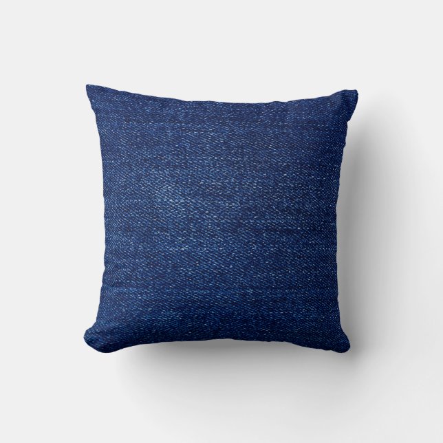 Coussin Texture du jean Denim arrière - plan en tissu (Recto)