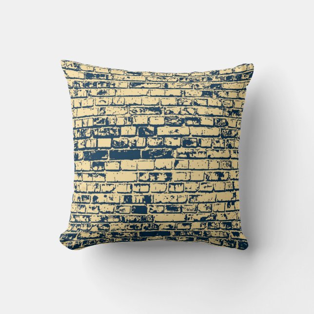 Coussin Texture d'un mur en brique. Design élégant de papi (Recto)