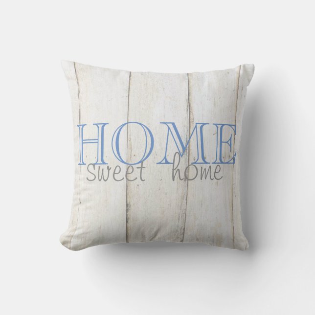 Coussin Texture en bois adorable, Home Sweet Home (Recto)